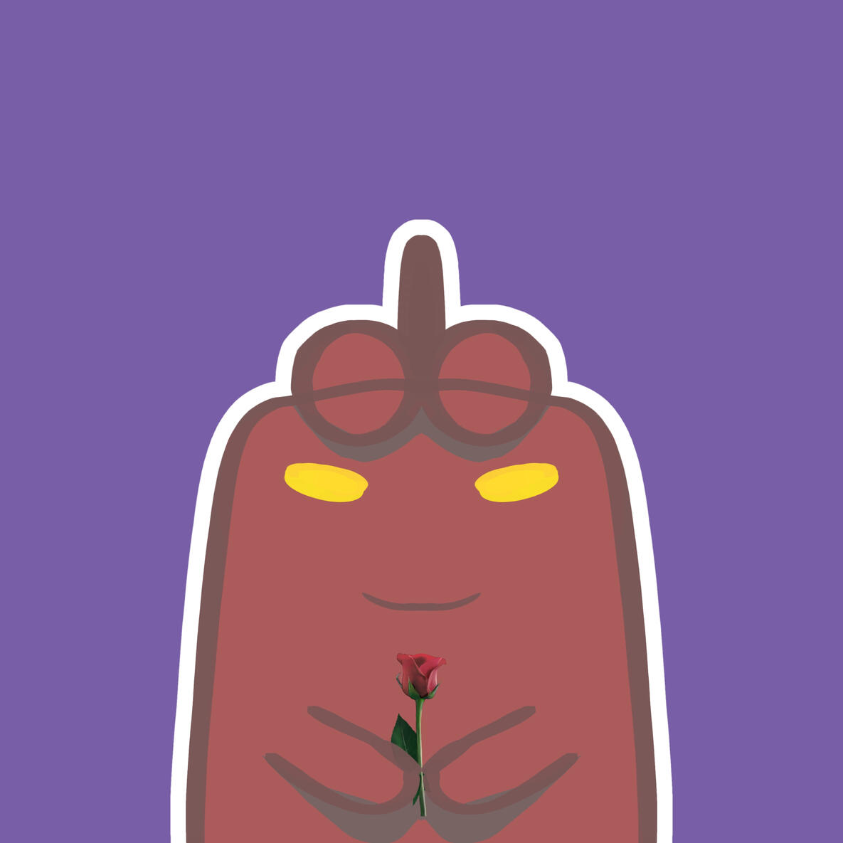This is mini character, I study this art style in almost 1 month or I think it's already 1 month and consistent practice